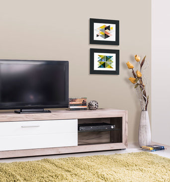 Polita Remo Tv Stand Gray Oak / White 11008810 - Forma Ideale