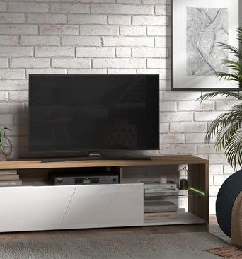 Arctic Tv Stand Artisan Oak / White 11011227 - Forma Ideale
