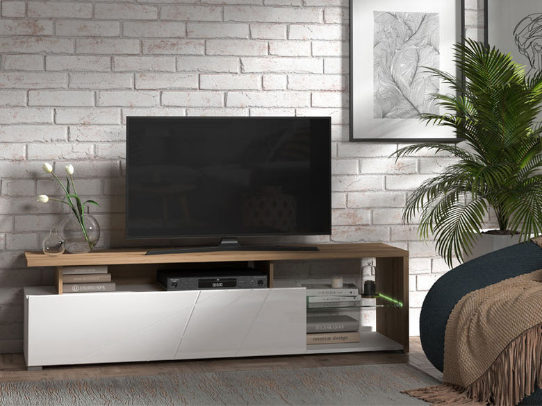 Arctic Tv Stand Artisan Oak / White 11011227 - Forma Ideale