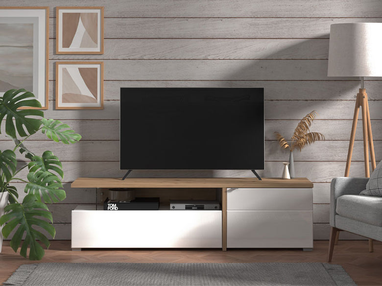 Fortuna Tv Stand White / Oak 11011229 - Forma Ideale