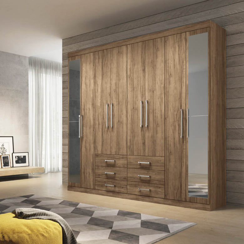 Armoire Master 8 Doors and 9 Drawers Atacama Large Couple Wardrobe