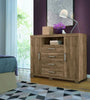 Multi-Purpose Master 4 Tirs With 2 Doors and 4 Drawers Chocolate Dresser - Santos Andira