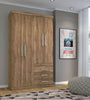 Armoire Havana Plus 4.3 Matte Atacama 4 Doors and 3 Drawers Wardrobe