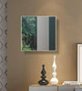 Decorative ES6 Ww 45cm Off White Square Mirror Wall Panel