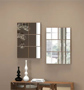 Decorative Accessories TB85 50cm Nobre Square Blocks Mirror Wall Panel