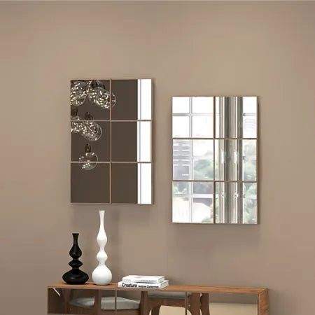 Decorative Accessories TB85 50cm Nobre Square Blocks Mirror Wall Panel