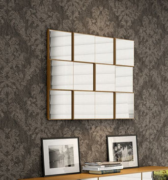 Decorative Accessories TB86 75cm Freijo Square Mirrors Wall Panel - Dalla Costa