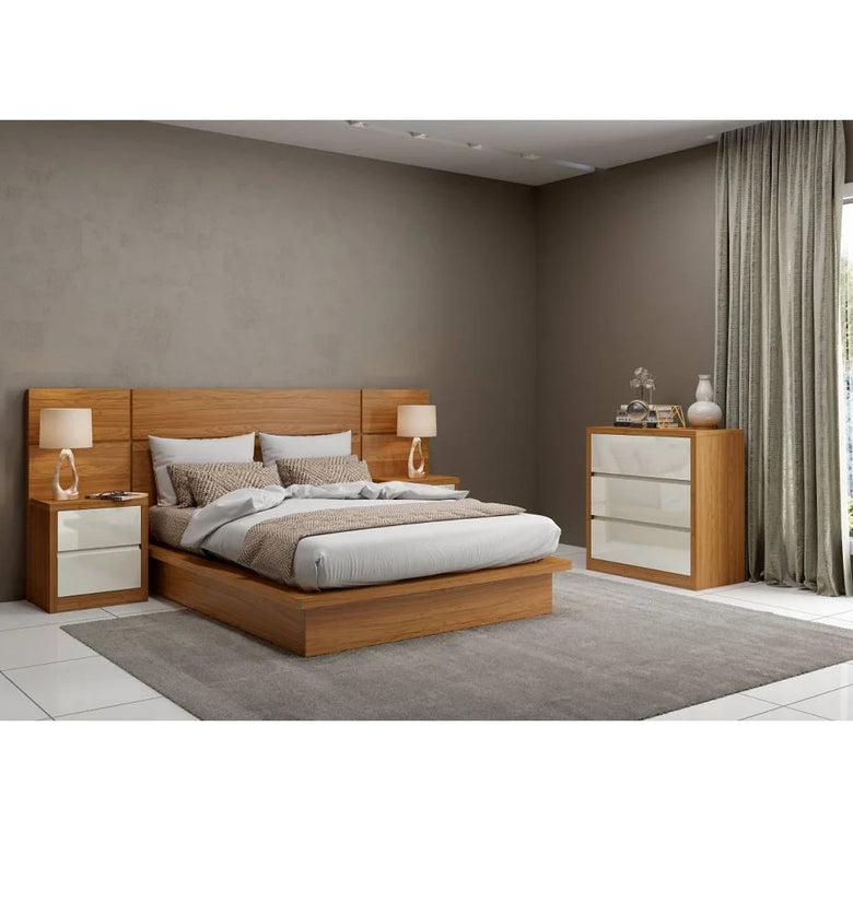 Modern Bed TW161 Freijo Headboard With Uv Paint Finish - Dalla Costa