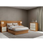 Modern Bed TW161 Freijo Headboard With Uv Paint Finish - Dalla Costa