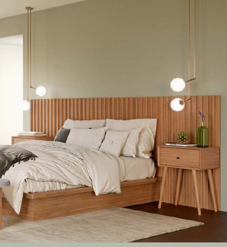 Modern Bed Tw152 Freijo Headboard With Uv Paint Finish - Dalla Costa