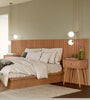 Modern Bed Tw152 Freijo Headboard With Uv Paint Finish - Dalla Costa