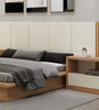 Modern Bed TW185 Off White/Freijo Headboard - Dalla Costa