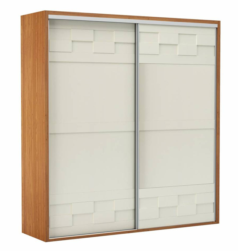 Armoire Tw302eb Off White / Freijo 2 Doors Wardrobe - Dalla Costa