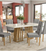 BRUNEI Table + 6 Chairs Dining Set CSJ1211EA-A031 Gray - Kappesberg