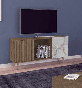 Cancun Rack 1122R-525 Tv Stand Mocaccino/Granite - Mass Atualle