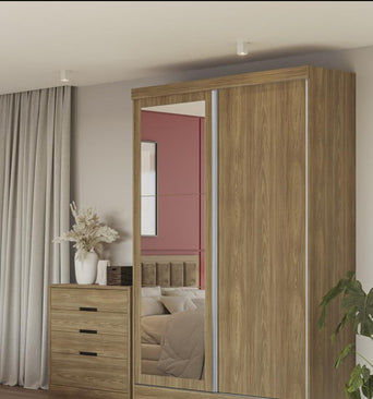 4 Drawer Dresser with Metallic Slides S824-NG Nogueira - Kappesberg