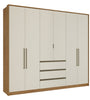 Venice 6 Doors 3 Drawers Wardrobe Almendra / Off-White - 5770