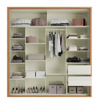 Armoire TW502EB Off White / Freijo 2 Doors Wardrobe - Dalla Costa